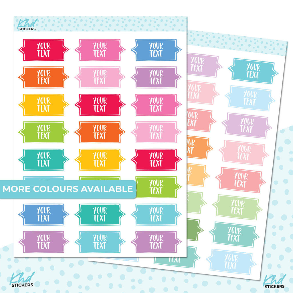 Design Your Own, Fun Header Stickers, Planner Stickers, Removable, Custom