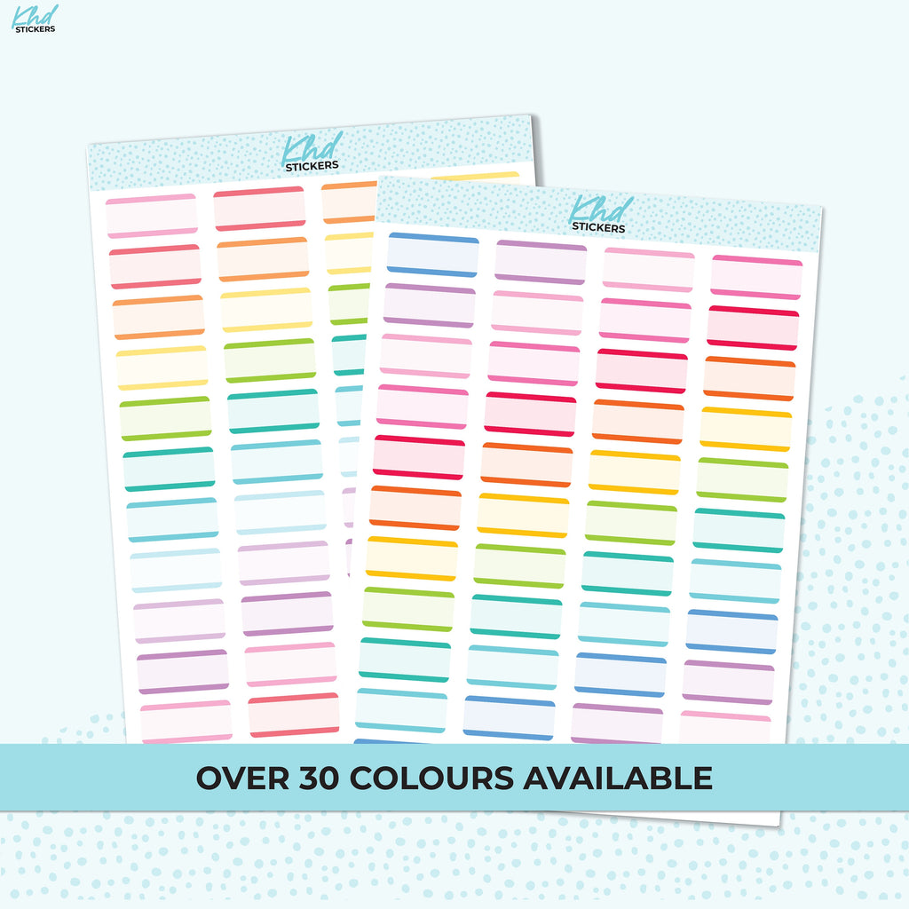Mini Box Stickers, Functional Planner Stickers