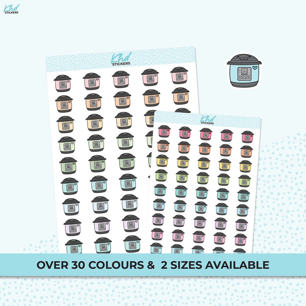 Pressure Cooker / Slow Cooker Icon Stickers, Planner Stickers, Removable