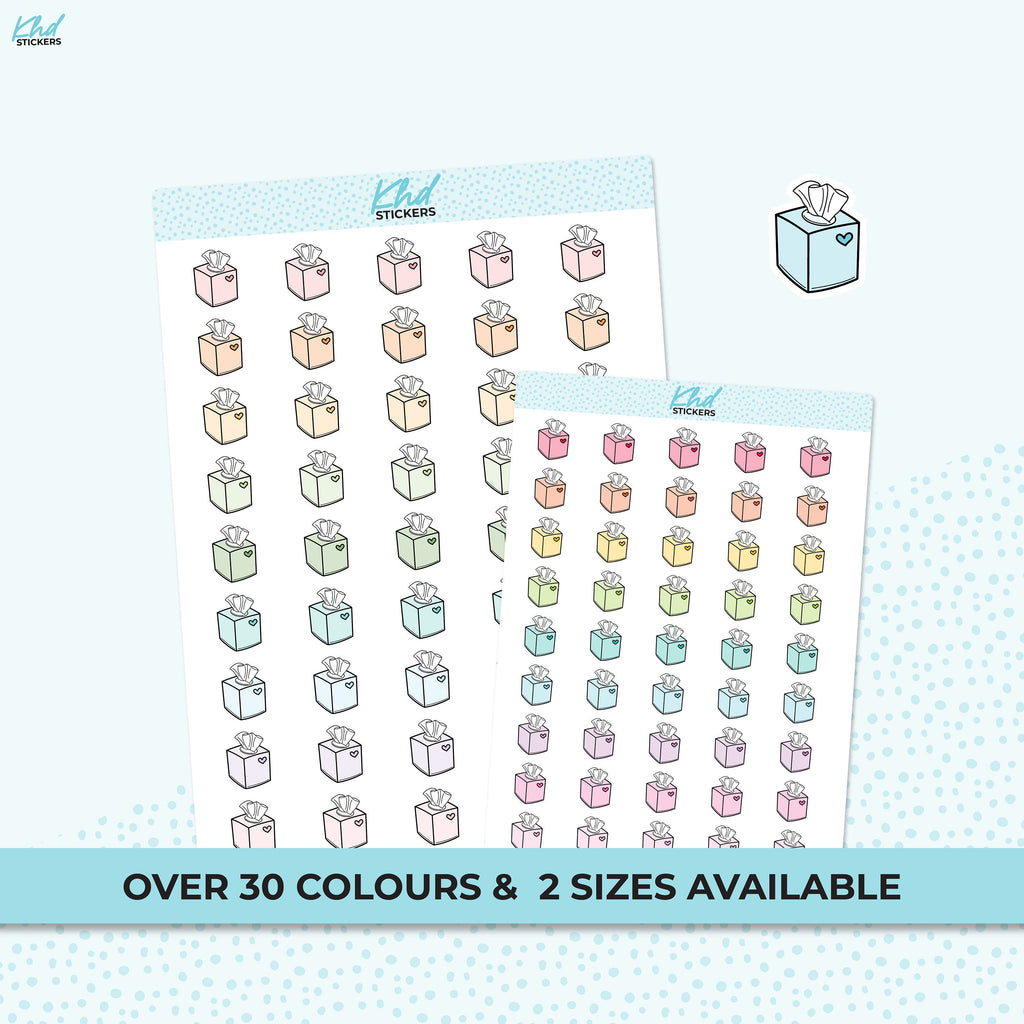 Tissues Icon Stickers, Planner Stickers, Removable