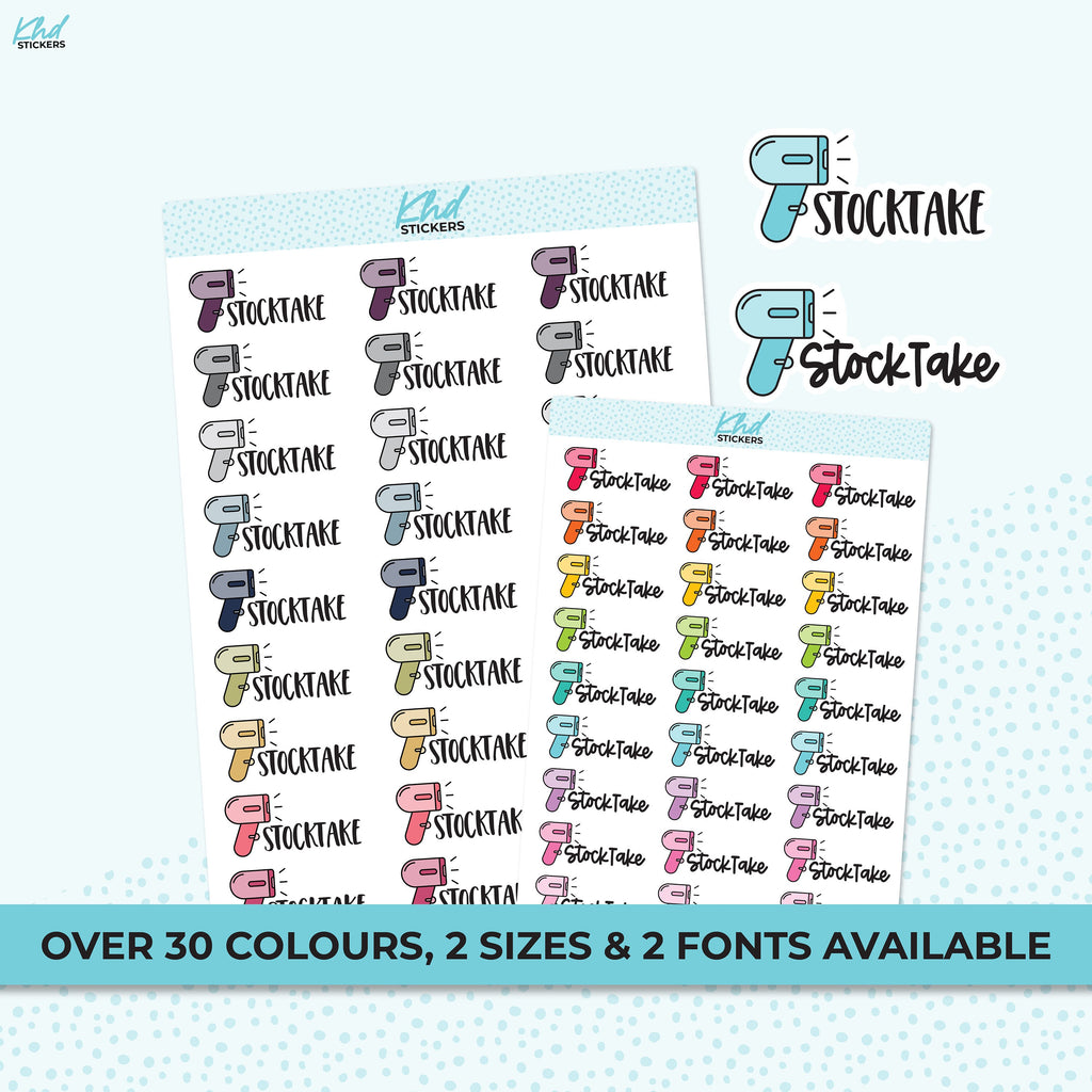 Stocktake Stickers, Planner Stickers, Removable
