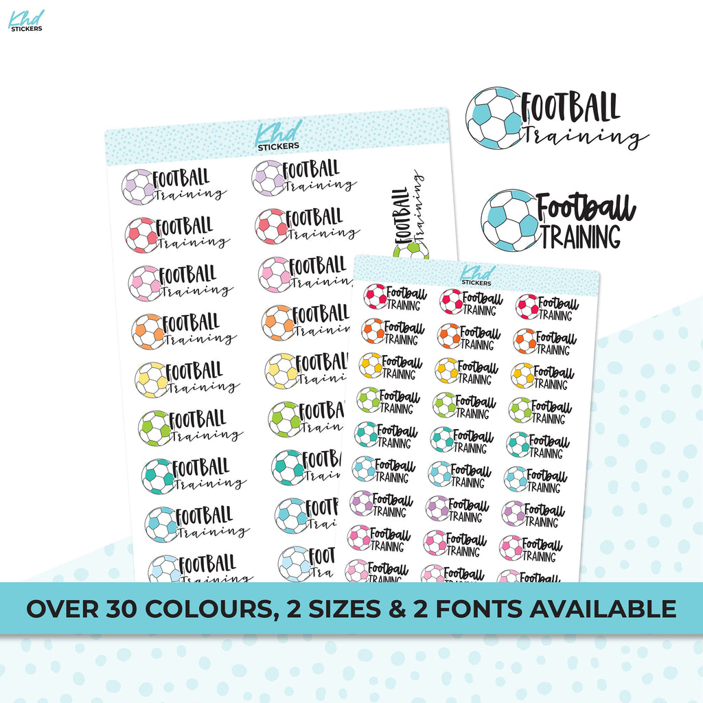 Football training Stickers, Planner Stickers, Removable
