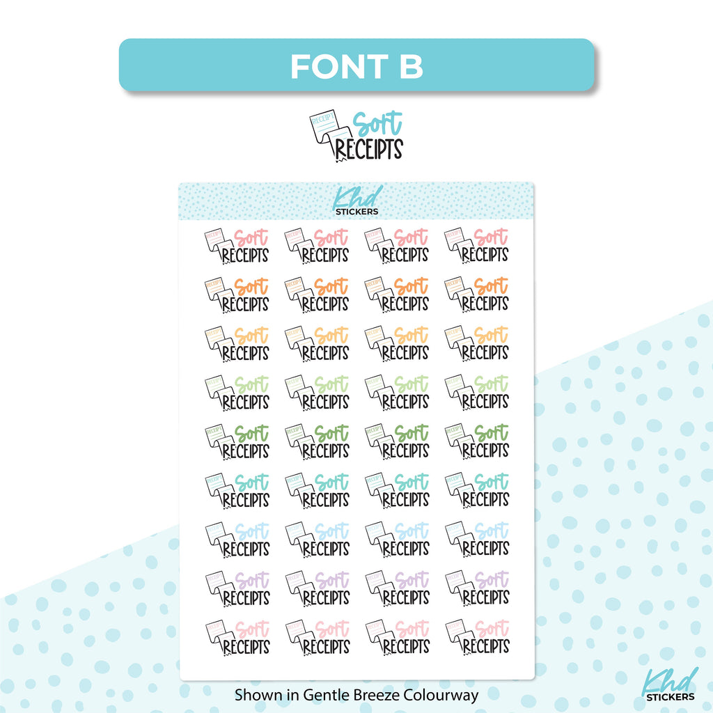 Sort Receipts Stickers, Planner Stickers, Removable