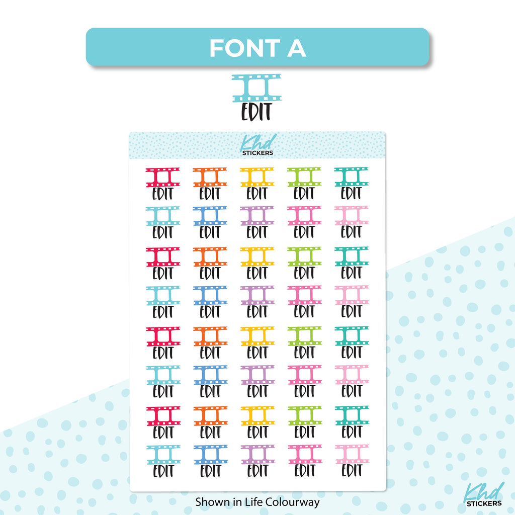 Edit Planner Stickers, Removable