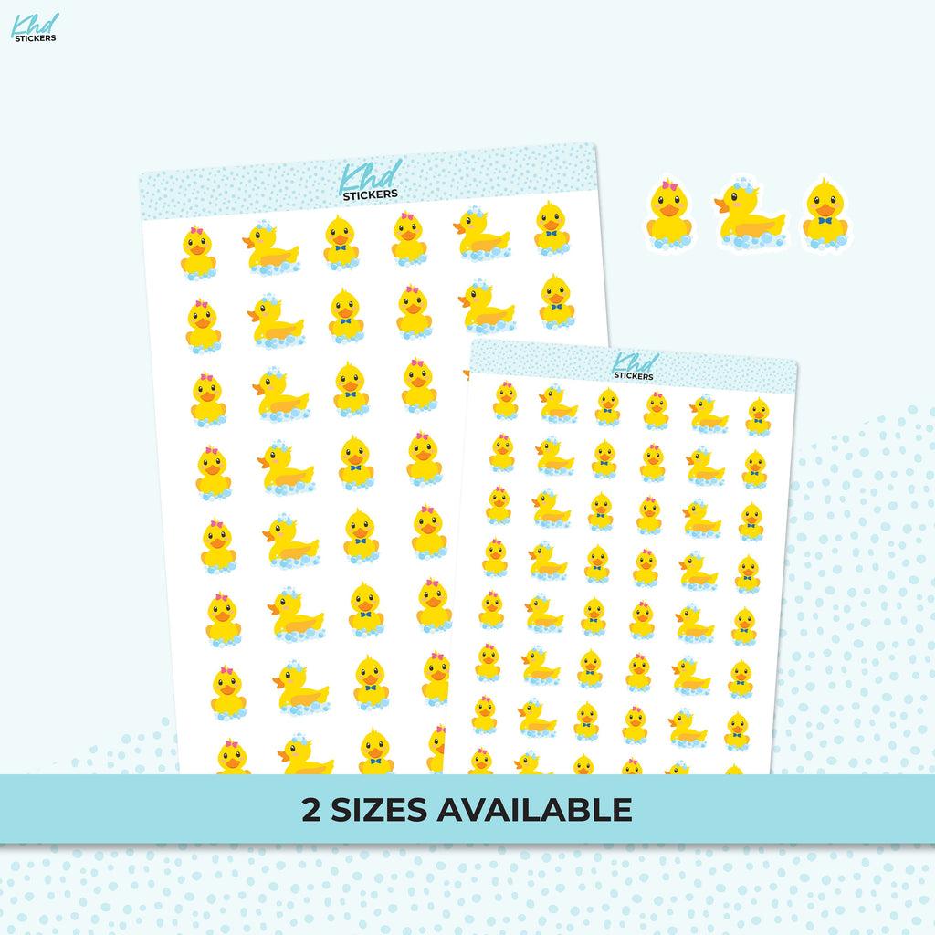 Rubber Ducks Stickers, Planner Stickers, Removable