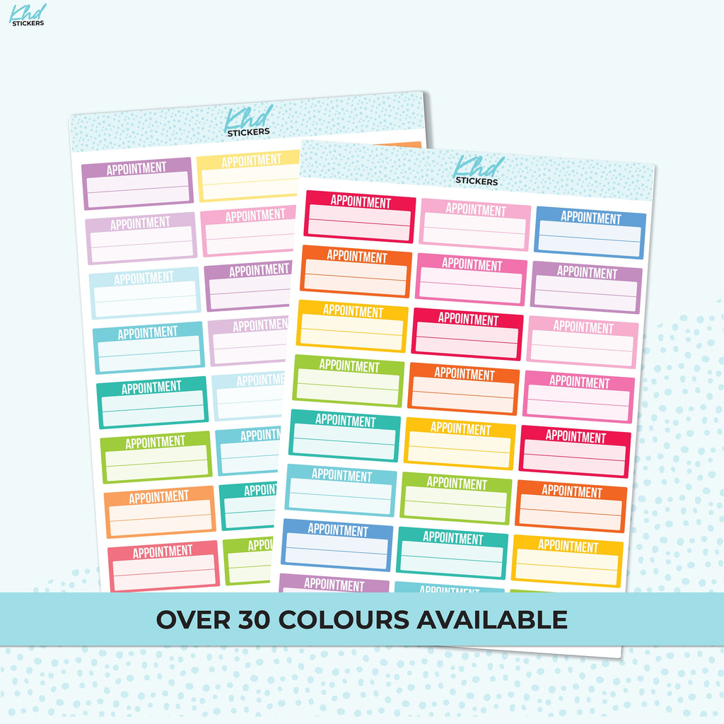 Appointment Planner Stickers, Planner Stickers