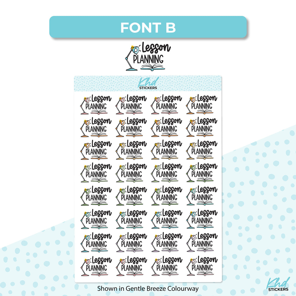 Lesson Planner Planner Stickers, Removable