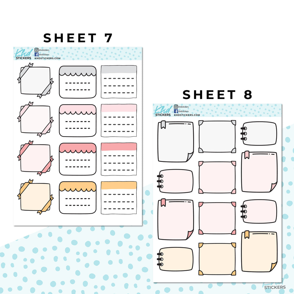 16 Sheets - Monthly Functional Planner Sticker Collection - Soft Winter - Planner Stickers - Kit 4815