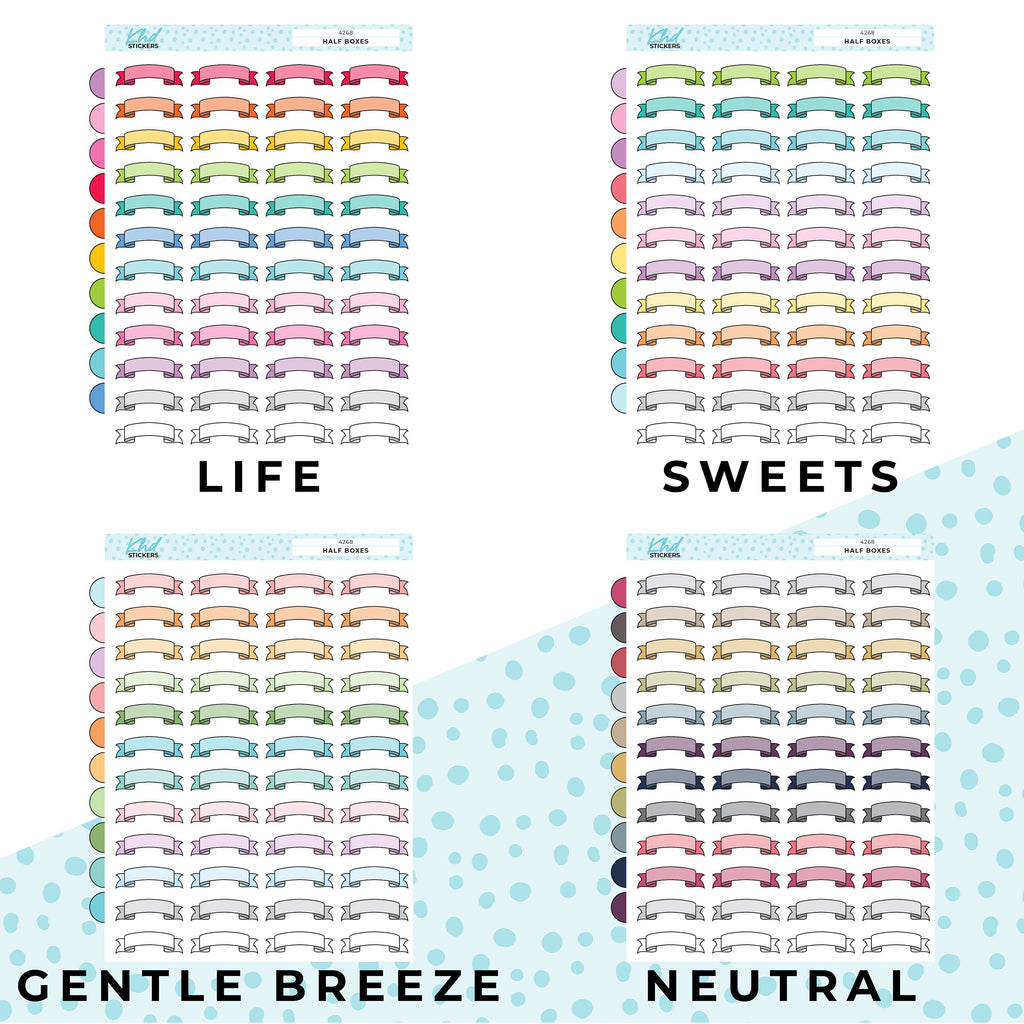 Ribbon Banner Planner Stickers
