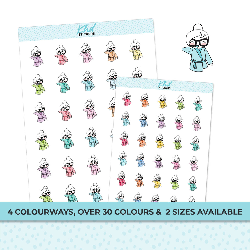 Planner Girl Leona Toothbrushing Stickers, Planner Stickers, Two sizes, Removable