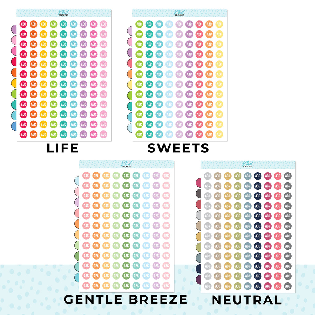 Design Your Own, Initial Stickers, Removable, Personalised Custom Planner Stickers